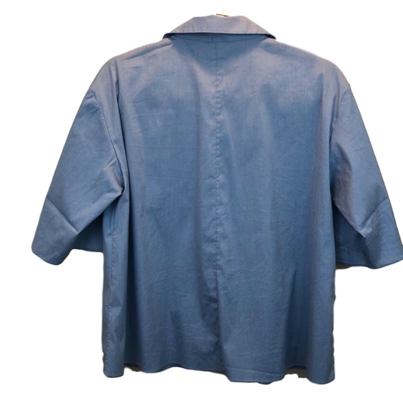 Jil Sander | blue button up blouse - Picture 2 of 6